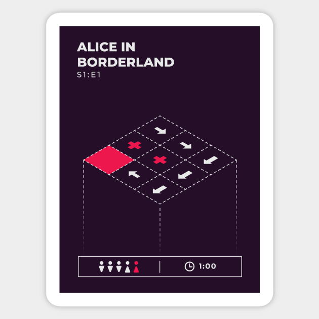 alice in borderland s1:e1 Sticker by amyadrianna